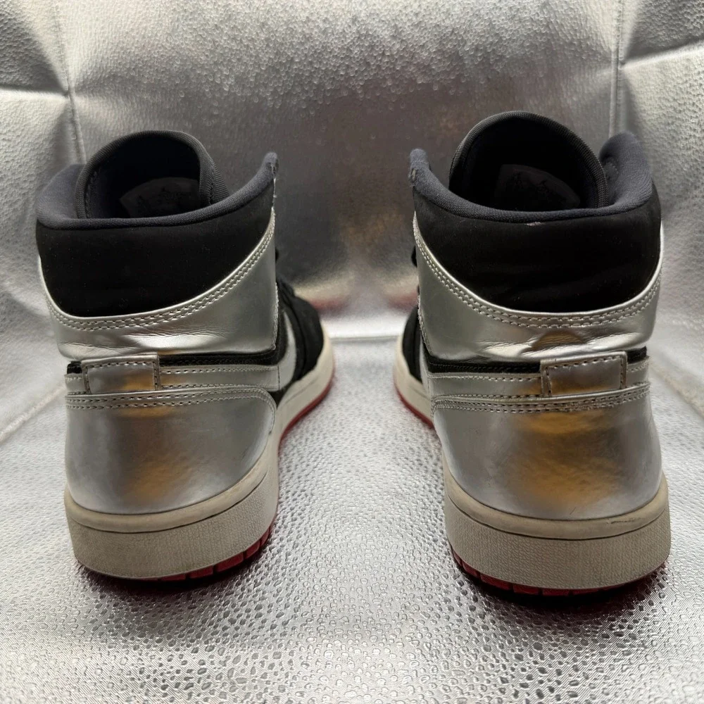 Size‎ 9.5 Jordan 1 Mid Johnny Kilroy Black/Silver/White Mens Sneakers 554724-057